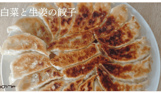 【メイン】白菜と生姜の餃子